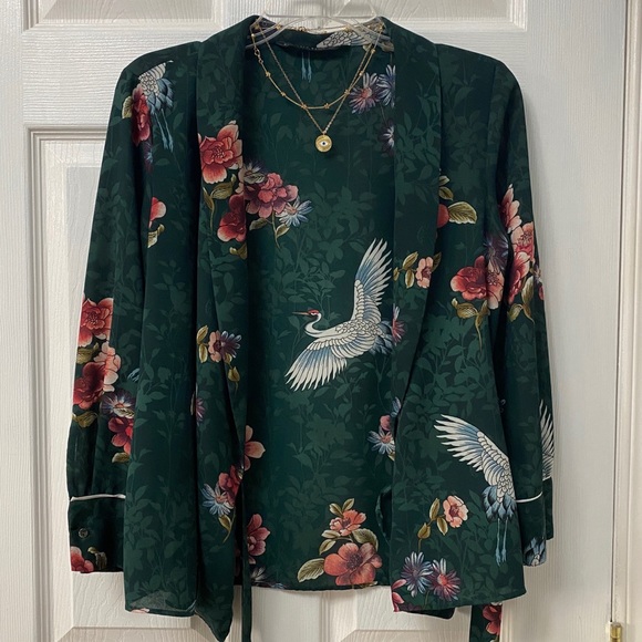 Zara flowy wrap around blouse - Picture 4 of 8